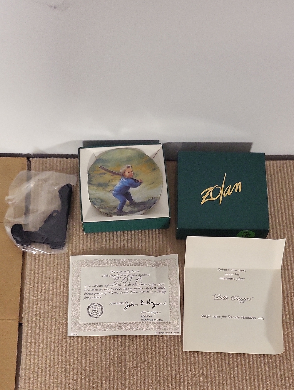 Zolan "LITTLE SLUGGER" Miniature Mini Plate